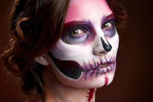 maquillaje de ojos fantasía para Halloween