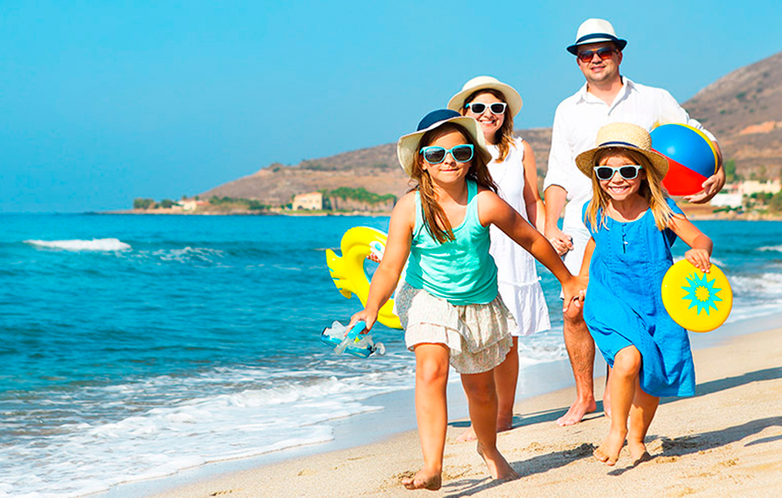 viajes en familia en la playa