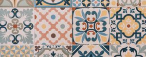 Azulejos para profesionales de diferentes colores y formas