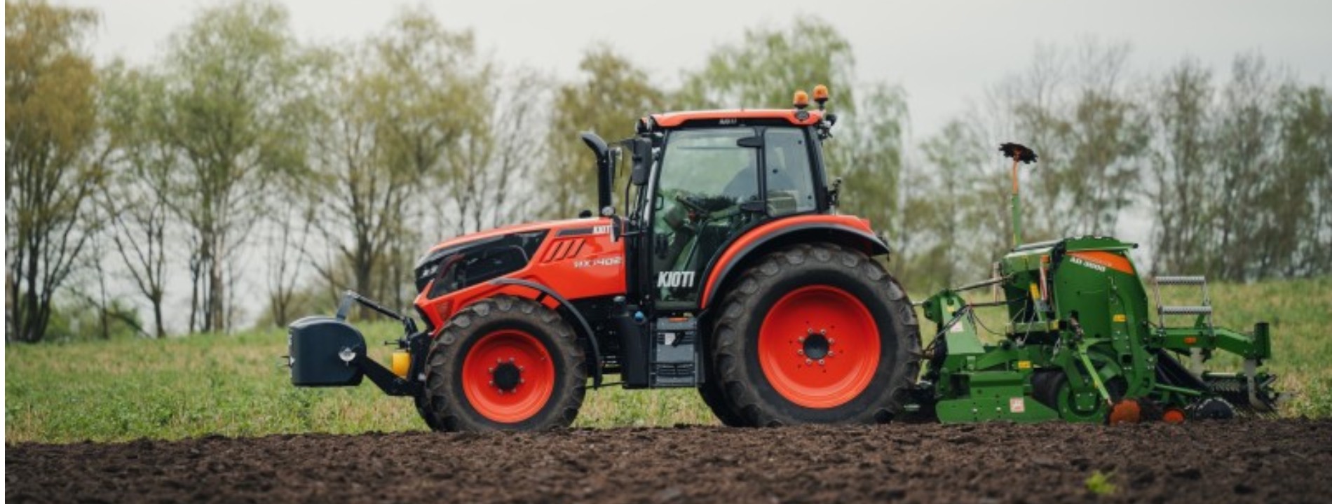 Tractores coreanos grandes Kioti para agricultura y ganadería